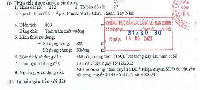 THÔNG BÁO ĐẤU GIÁ 02 TÀI SẢN VIB_XÃ HÒA HỌI & PHƯỚC VINH_TÂY NINH