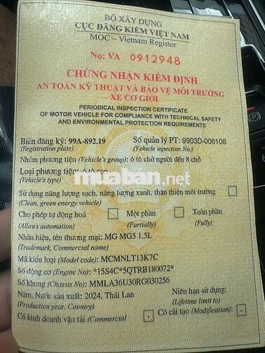 MG MG5 2024 1.5 AT Standard Đỏ 11.000 km