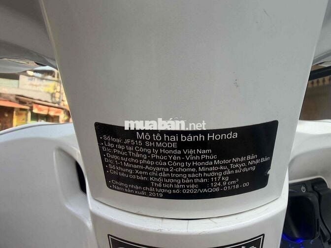 Honda SH Mode 2019 Trắng