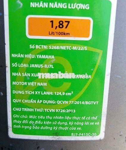 Yamaha Janus BJ7L Trắng 10.000 km