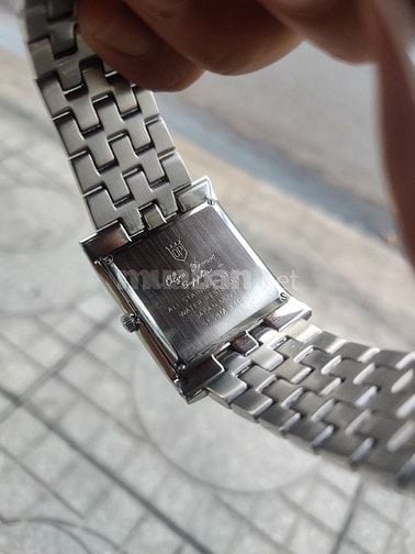 ⌚ Đồng hồ #Olym_Pianus(Thụy )mặt vuông  _Lich góc 4h , kính sapphire  