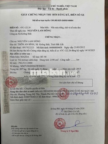 Mazda BT 50 2015 2.2 AT 2WD -