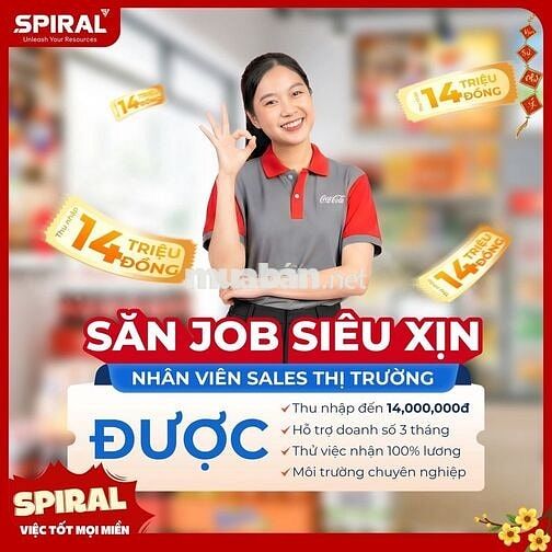 🔥 COCA-COLA TUYỂN DỤNG SALE THỊ TRƯỜNG