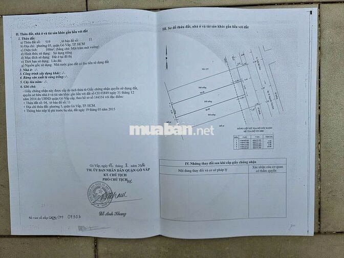 đất đẹp mặt tiền trần bá giao 10m x 20m gpxd 1 hầm 1 trệt 5 lầu 