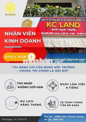 TUYỂN SALE - ĐI LÀM NGAY - THU NHẬP TỪ 40TRIỆU