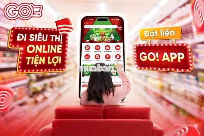 01 tài xế giao hàng xe máy Siêu Thị Go