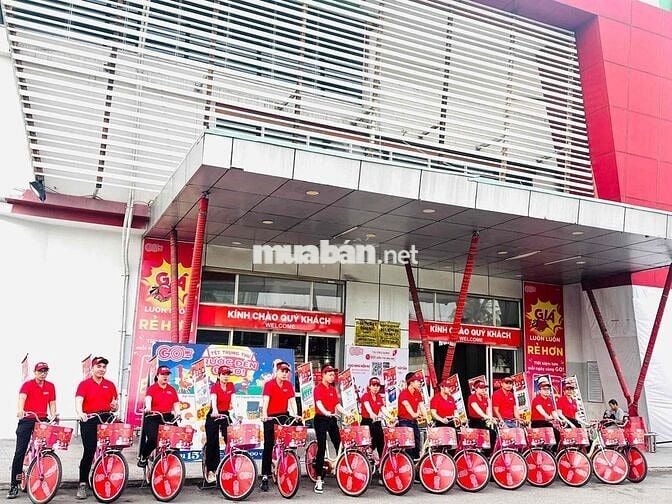 01 tài xế giao hàng xe máy Siêu Thị Go