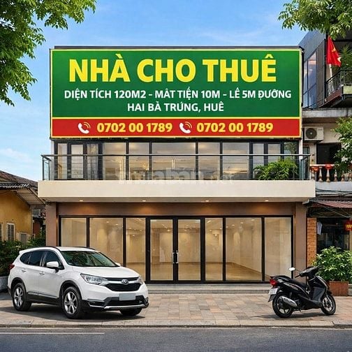 🔥 CỰC HIẾM - CHO THUÊ MẶT TIỀN 10M HAI BÀ TRƯNG - CHỈ 1 CĂN 🔥