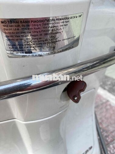 Piaggio Vespa Primavera 125 2014 Trắng