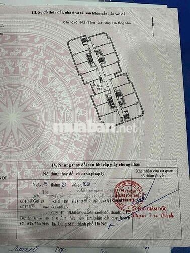 Bán chung cư phố Tam trinh 2PN 2WC 1 Khách 1 logia đẹp nguyên bản 68.2