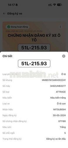 Mitsubishi Attrage Pre Trắng 12.000 km