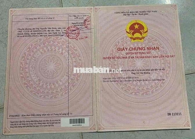 Bán đất Nông nghiệp xã Xuân Hoà, Huyện Xuân Lộc đường xe tải 10 tấn