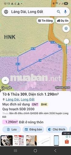 chính chủ bán đất thổ cư đường nhựa giá rẻ gần biển
