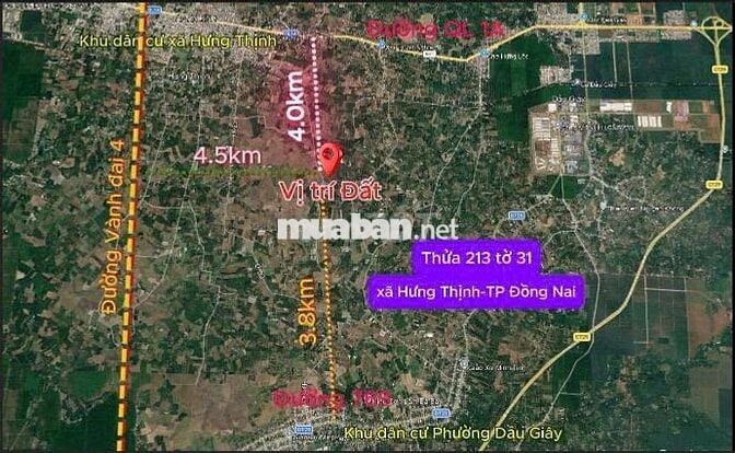 BÁN ĐẤT ĐƯỜNG HƯNG BÌNH 1, MẶT TIỀN 12