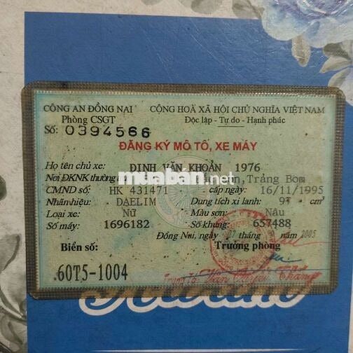 Daelim Citi 100 Deluxe Đỏ mận
