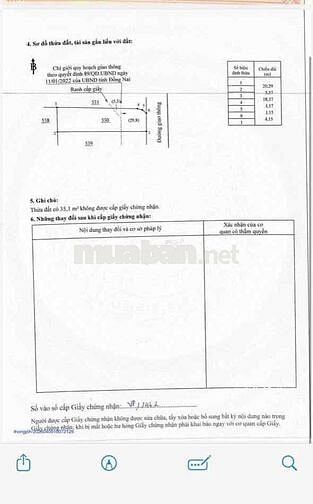Góc 2 mặt tiền 1 sẹc đường nguyễn ái quốc  Đường nhựa 7 m  Sổ hồng thổ