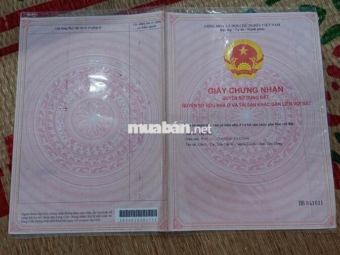 Bán đất chính chủ, đất trung tâm thị trấn gặp trường thpt thị trấn
