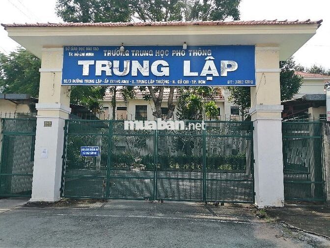 Lô đất 160m2 giá 900triệu đường Trung Lập xã Thái Mỹ huyện Củ Chi SHR