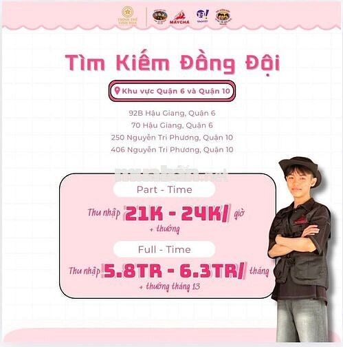 Nhân Viên Cửa Hàng Trà Sữa MayCha