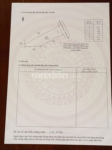 CẦN BÁN NHANH ĐẤT FULL THỔ CƯ TẠI LONG KHÁNH