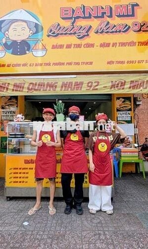 [CÓ THƯỞNG, KO CẦN KN] 4 NV BÁN BÁNH MÌ THỊT