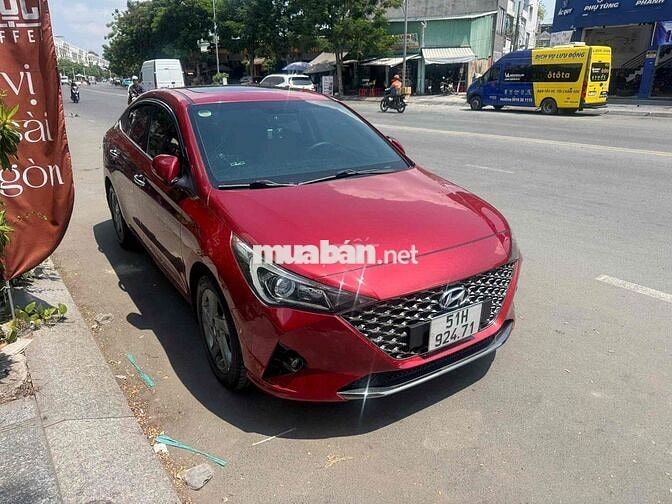 Hyundai Accent DB 2021 Đỏ 19000 km, 435TR