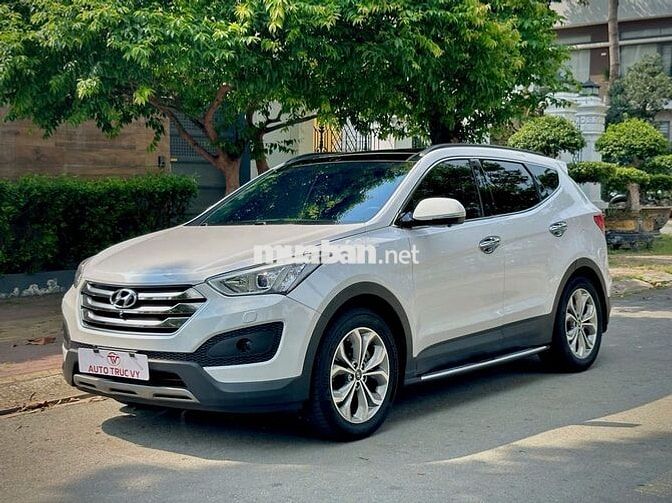 Hyundai Santafe 2015 Full xăng Trắng