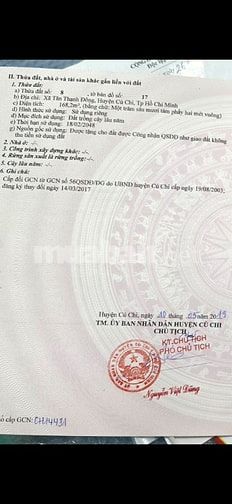 Bán nhà mặt tiền đường 124 Củ chi