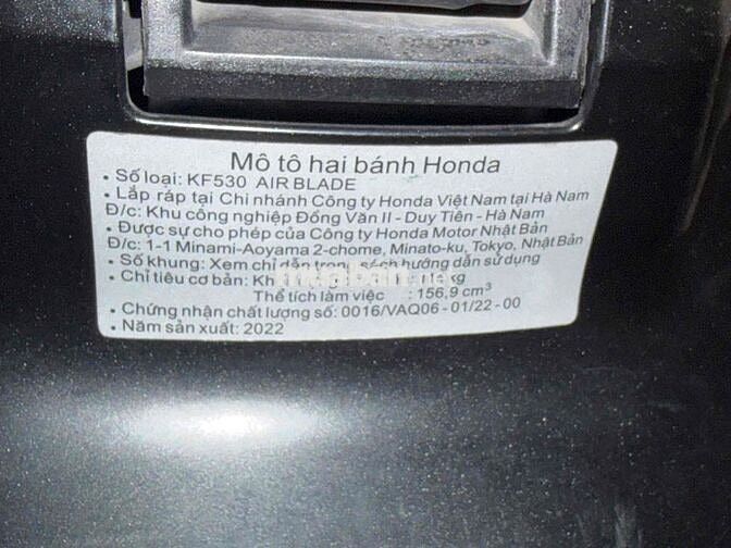 Honda Air Blade 160 2022 Xám