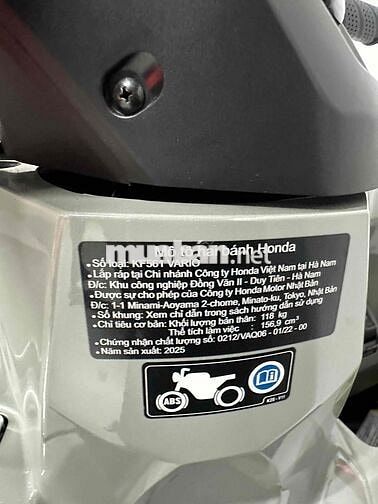 Honda Vario 160 ABS 2025 - Trùm mền
