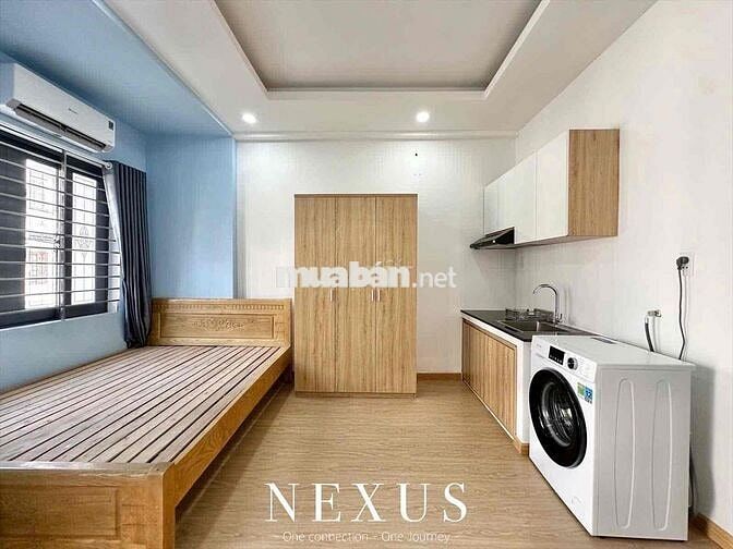 PHÒNG BAN CÔNG MÁY GIẶT RIÊNG FULL NỘI THẤT NGAY CHỢ HẠNH THÔNG TÂY
