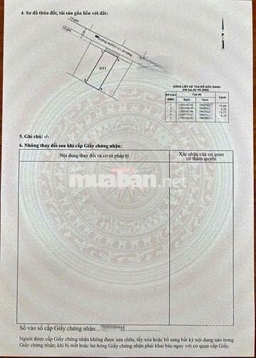 Lô đất 98m2 giá1tỷ8 đường Dương CôngKhi xã Xuân Thới Sơn huyện Hóc Môn