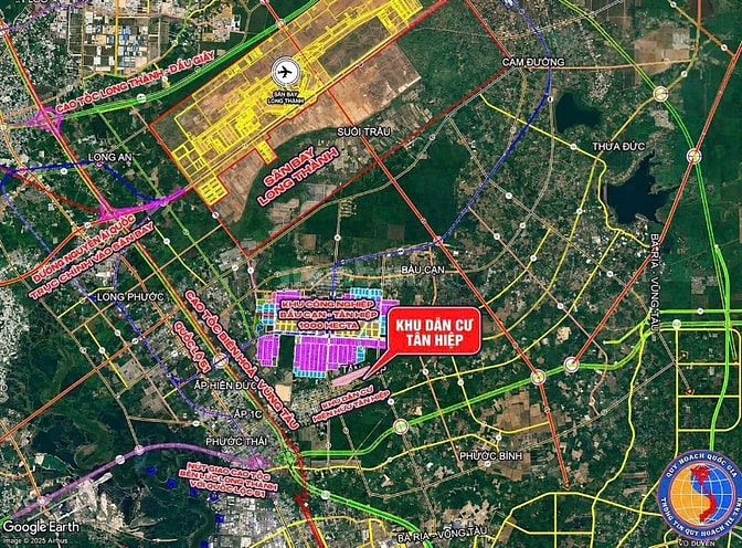Bấn đất sân bay Long Thành 5*17.18=85.9m2 giá 1.288 tỷ Long Thành ĐNai