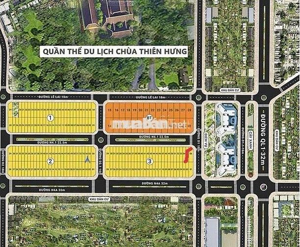 Bán đất nền dự án tại KĐT Cẩm Văn, Phường an nhơn đông gia lai