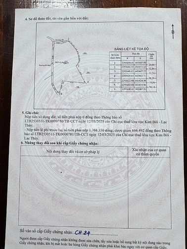 5205m Có 600m Đất Ở Tại  Kim Bôi - Có Giếng Khoáng Nóng 35 độ 