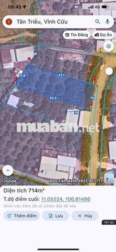 730m2 ĐƯỜNG BÊ TÔNG 5m FULL HỒNG DÂN CƯ ĐÔNG
