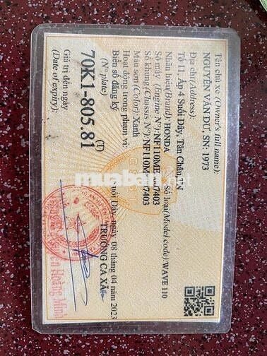 Honda Wave 110 2002 Xanh