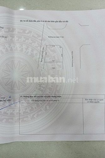 BÁN ĐẤT PHÂN LÔ VỈA HÈ LÔ GÓC 229m MỲ HÀO 