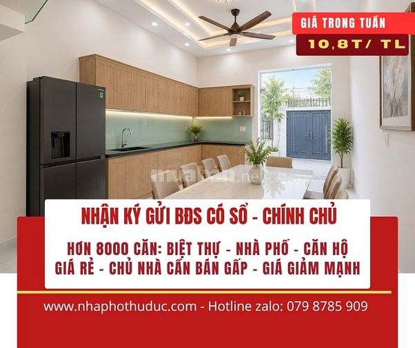 bán nhà phường hiệp bình chánh thủ đức – Bán gấp – 10,3tỷ/3T