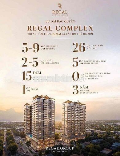 BÁN GẤP EBS 09-02 REGAL COMPLEX - VIEW SÔNG - FULL ĐÁ MARBLE