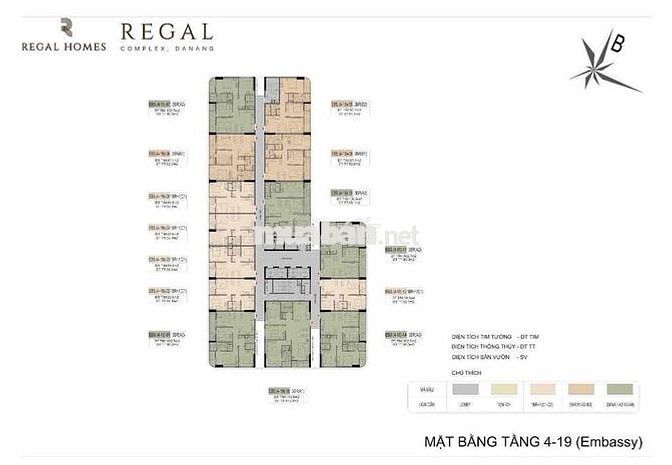 BÁN GẤP EBS 09-02 REGAL COMPLEX - VIEW SÔNG - FULL ĐÁ MARBLE