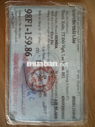 Honda Air Blade 125i Đen 39386 km