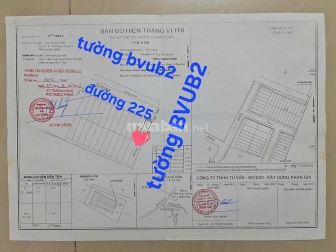 Chính chủ bán đất CHUNG TƯỜNG BỆNH VIỆN UNG BƯỚU 2, Thủ Đức, Tp HCM