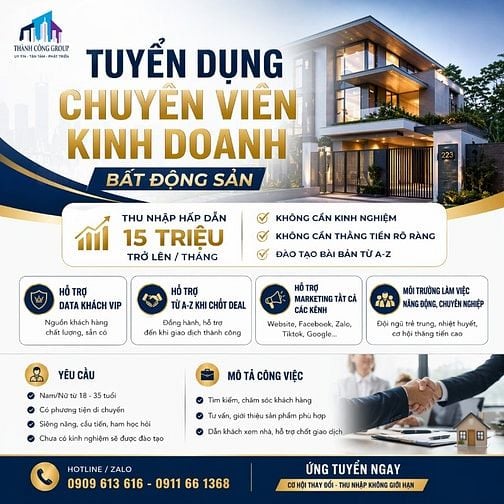 ⚡ THU NHẬP CAO – MÔI TRƯỜNG XỊN – ĐỒNG ĐỘI CÓ TÂM