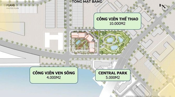 Nhận chọn căn ngoại giao dự án Symphony 5 view pháo hoa trực diện sông