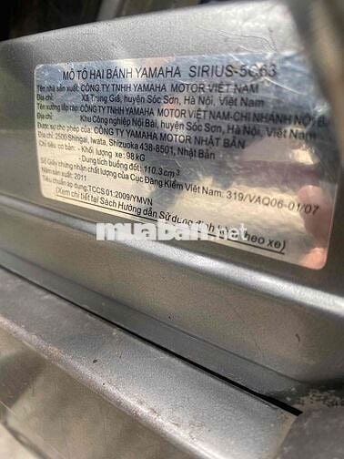 Yamaha Sirius 2011 màu Đỏ máy zin ngon