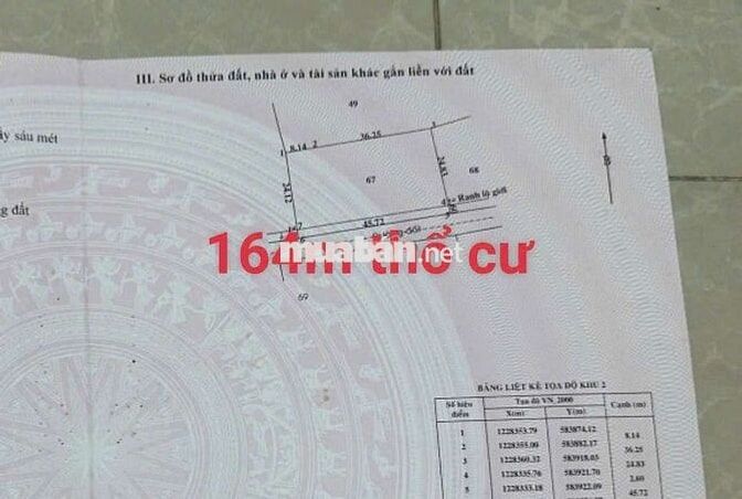 ​Hàng  Đất Sát Sông Sài Gòn, Mặt Tiền Nhựa, Ngang 45m Miên Man.