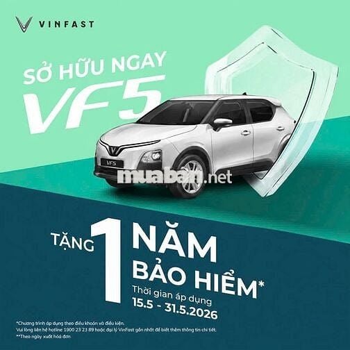 [New]-VF5 Plus 2026-Xe Sẵn-Giao Ngay-Góp Bao Đậu