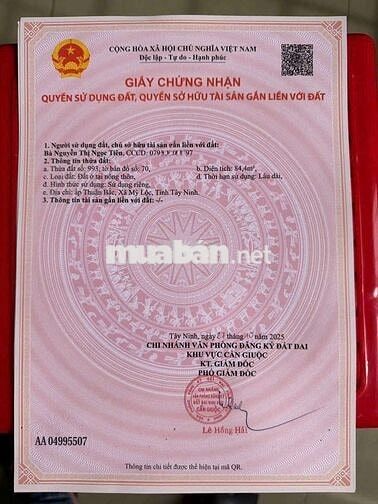 ĐẤT THỔ CƯ CẦN GIUỘC 880 TRIỆU NGAY SÁT QL50B, VÀNH ĐAI 4 TPHCM 