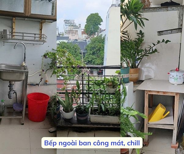 Cho thuê phòng 4,8 triệu/tháng, 25m2, bếp, ban công, Hồ Biểu Chánh PN